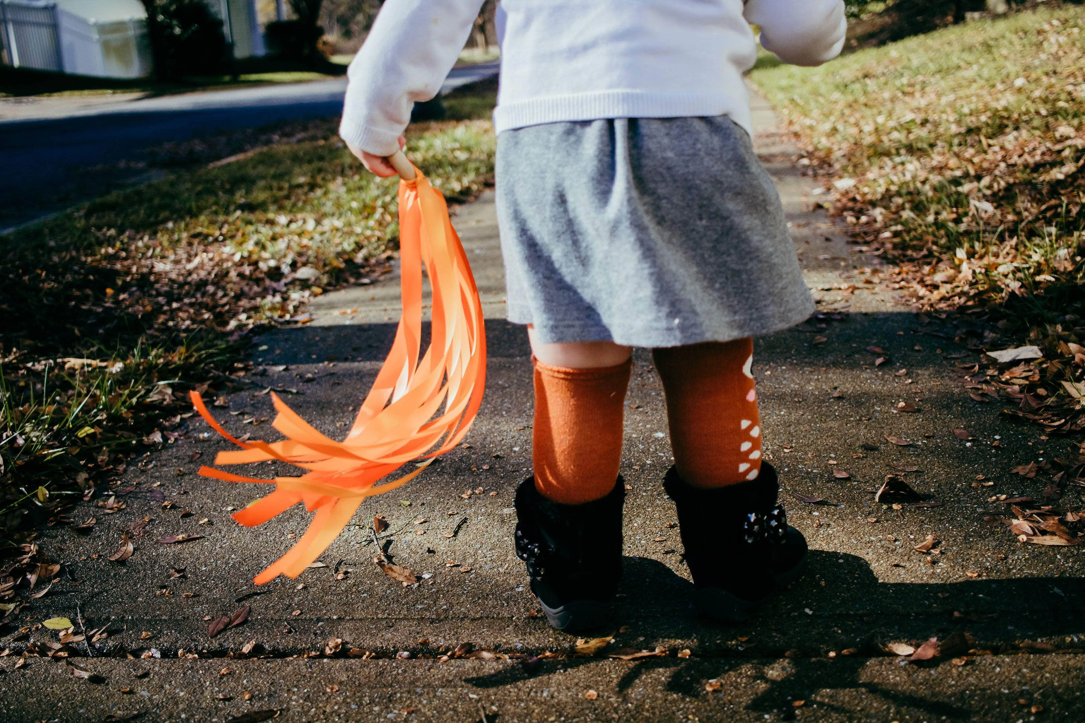 Orange Hand Kite Montessori Toy