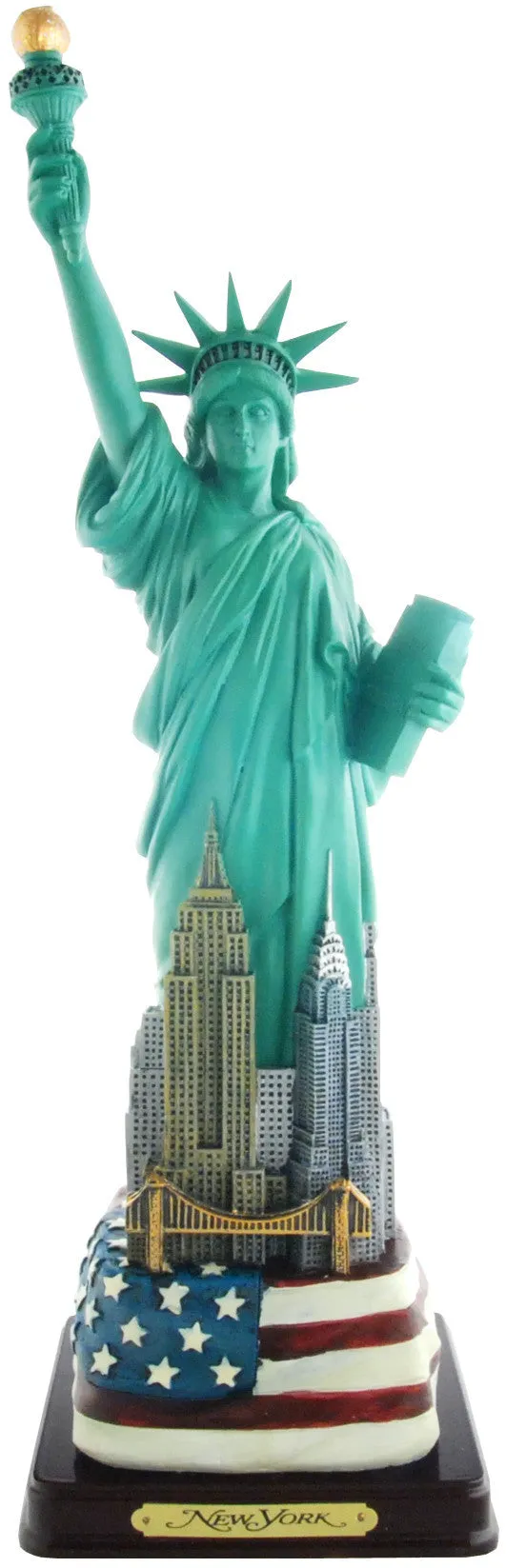 PWNY04 Statue of Liberty 12" with Flag