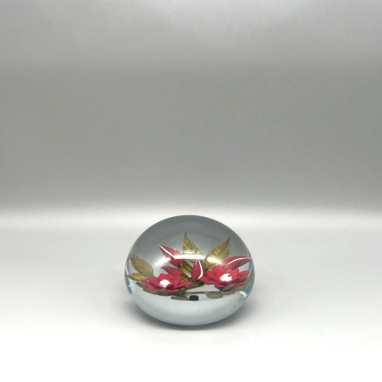 Red Roses Paperweight by William Manson