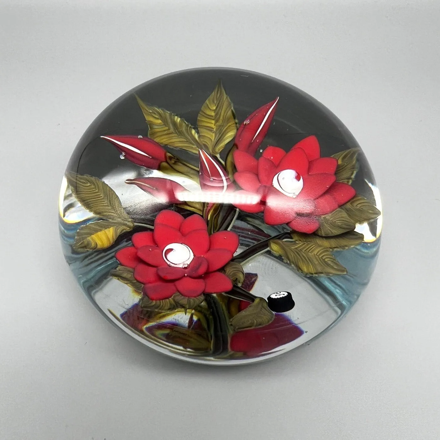 Red Roses Paperweight by William Manson