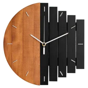 Retro Divided Wooden Wall Clock