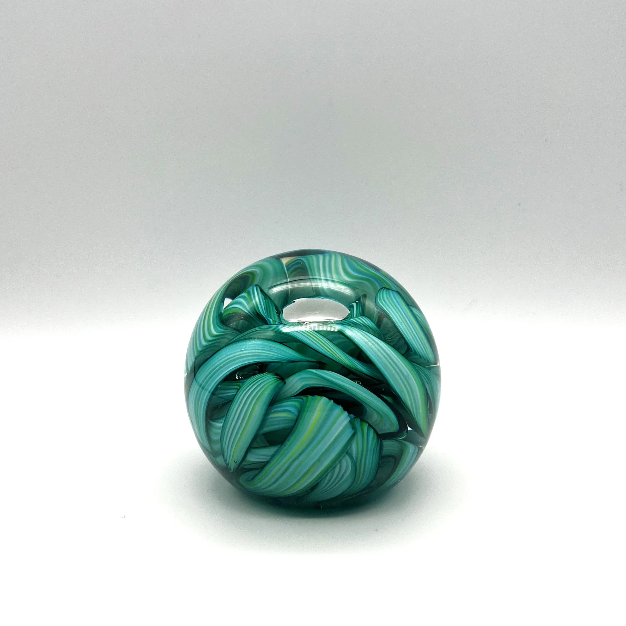 Ribbon Paperweight by Hudson Glass