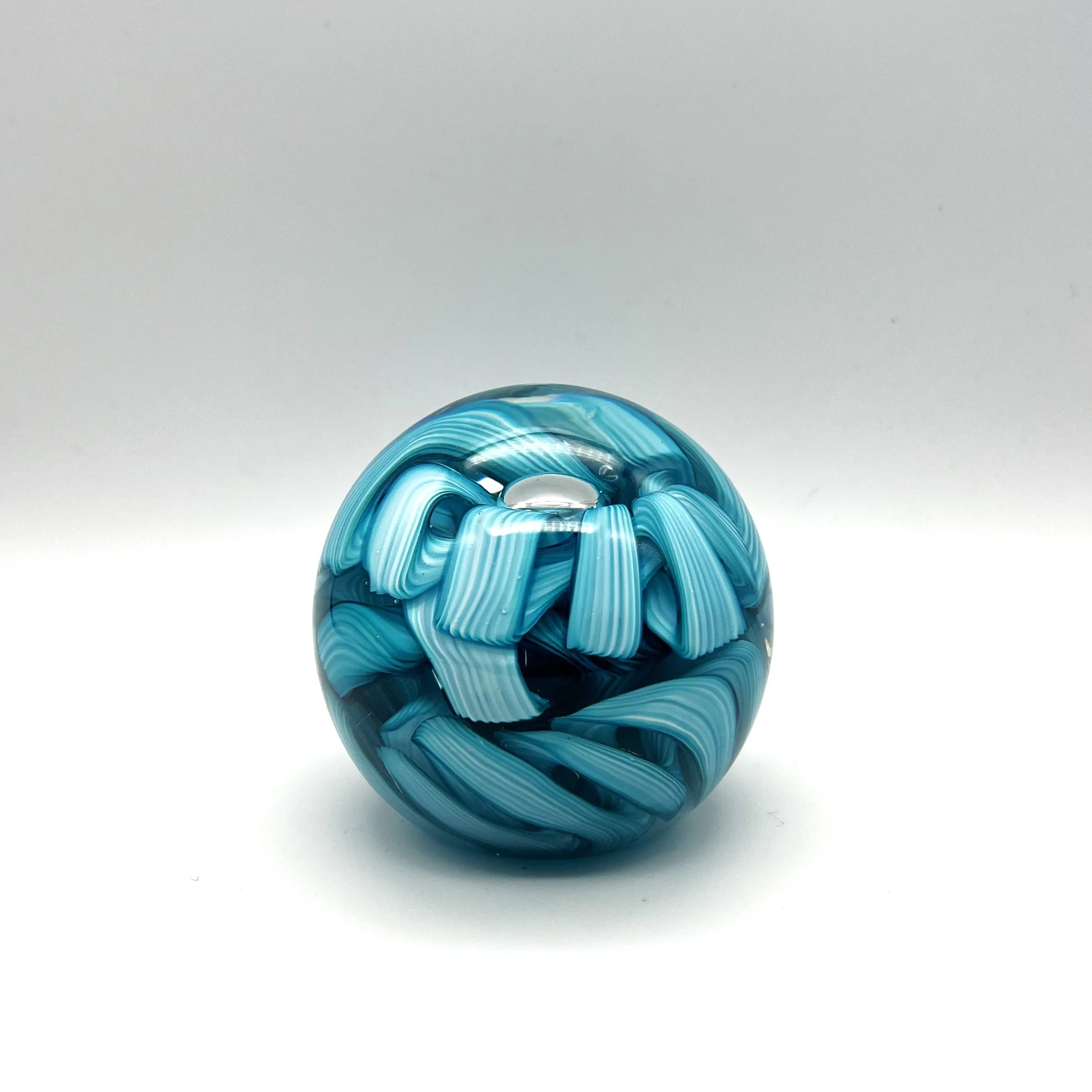 Ribbon Paperweight by Hudson Glass