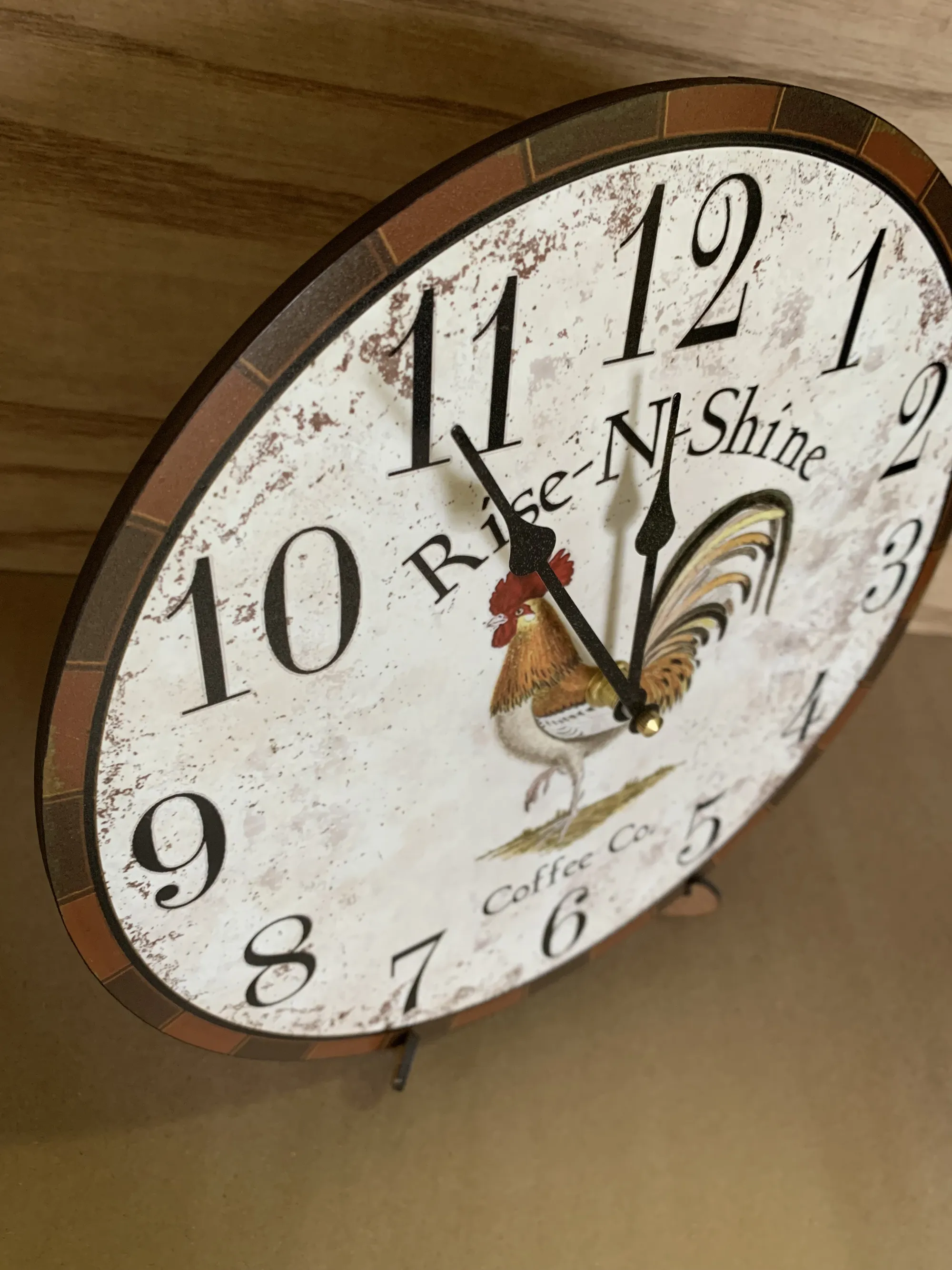 Rooster Clock- Rooster Kitchen Wall Clock- Country Kitchen Clock