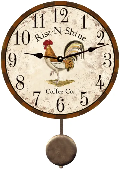 Rooster Clock- Rooster Kitchen Wall Clock- Country Kitchen Clock