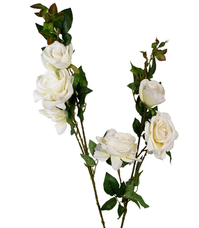 Rose Trio - White - Set of 2