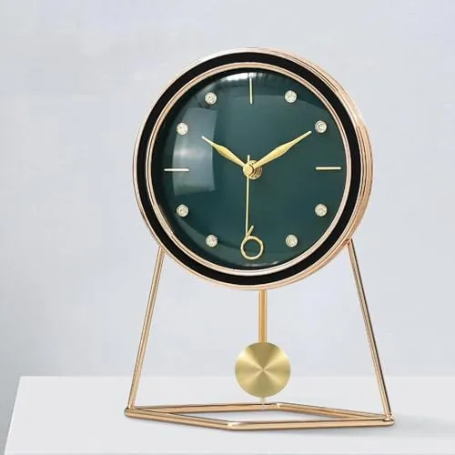 SECRET DESIRE Clock Metal Pendulum Hanging Decor Wall Clock Desk Clocks DIY Clock Movement Length 20cm