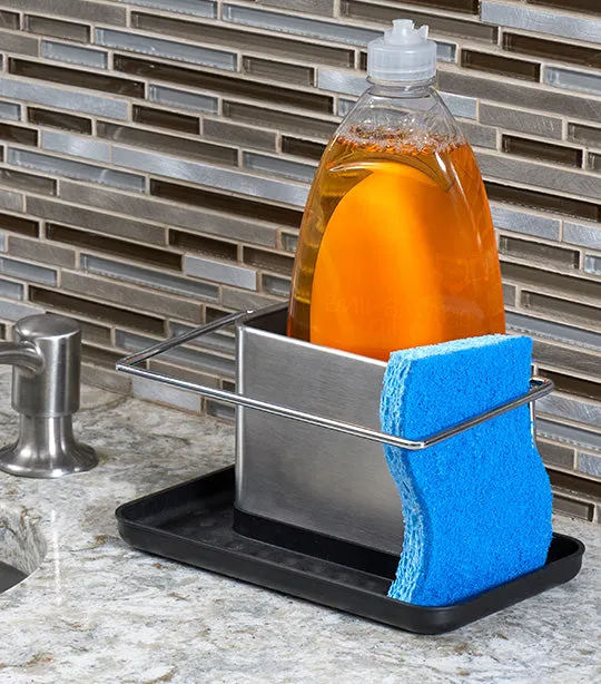 Sink Caddy with Tray - Stainless Steel