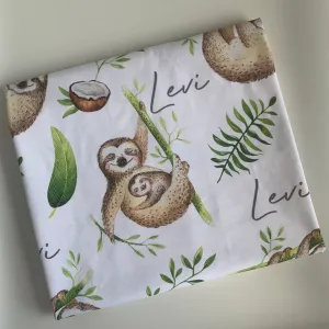 Sloth Swaddling Blanket