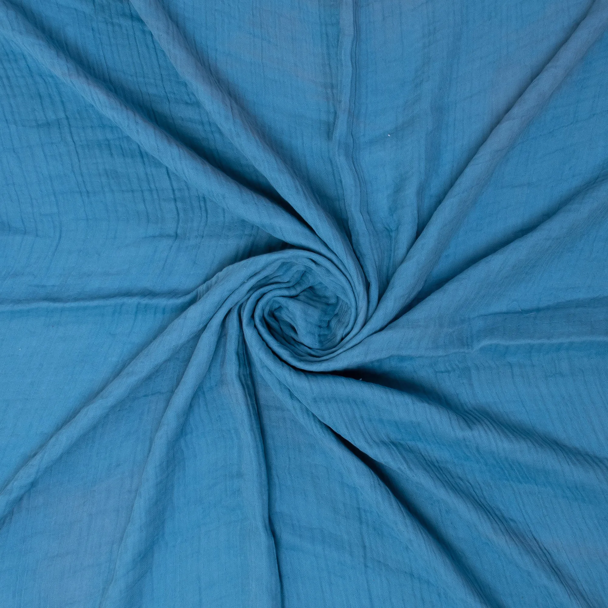 Softest Solid Blue Gauze Throw Blanket