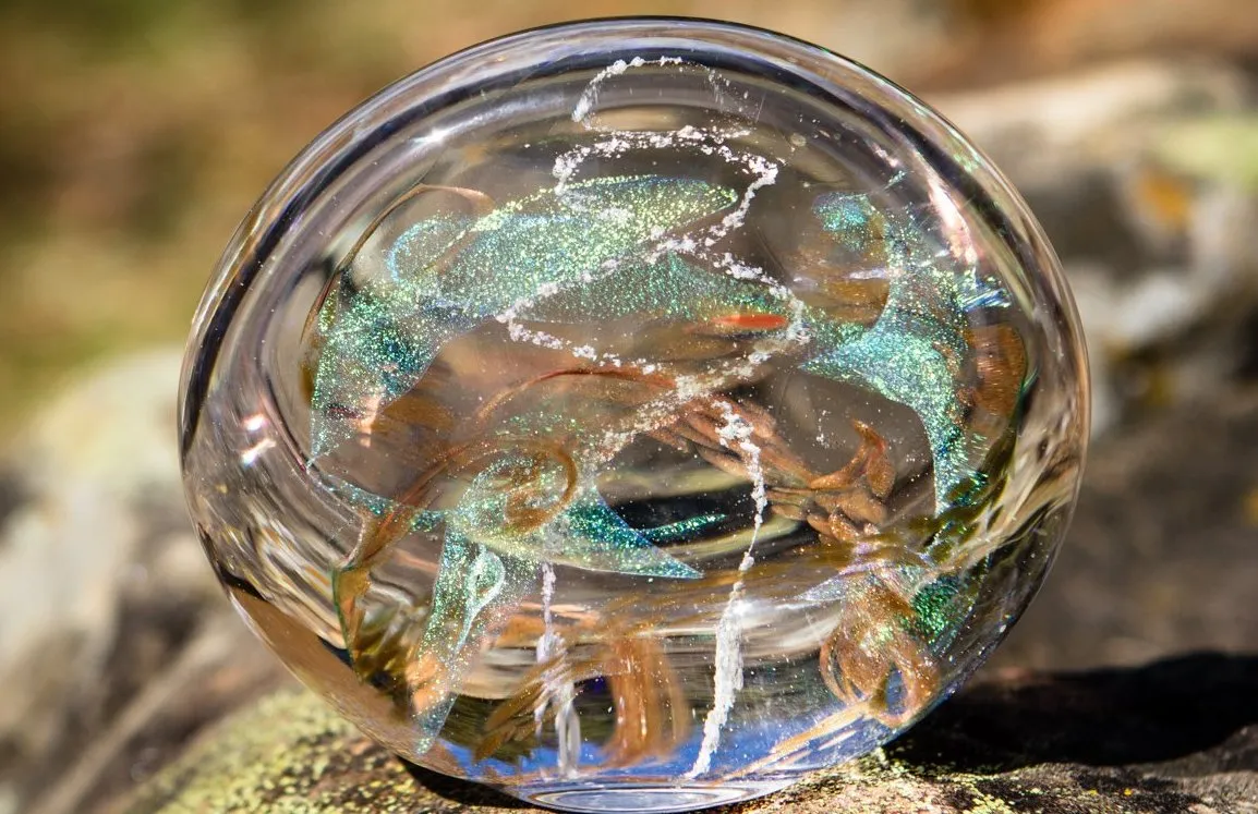 Soul Window - Glass Art with Cremains