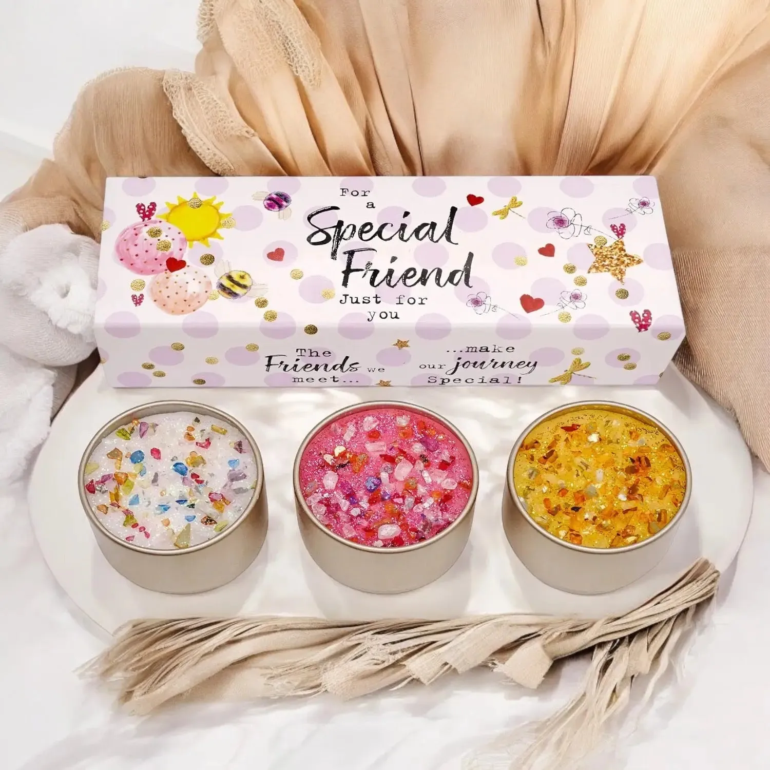 Special Friend Candles Trio Set