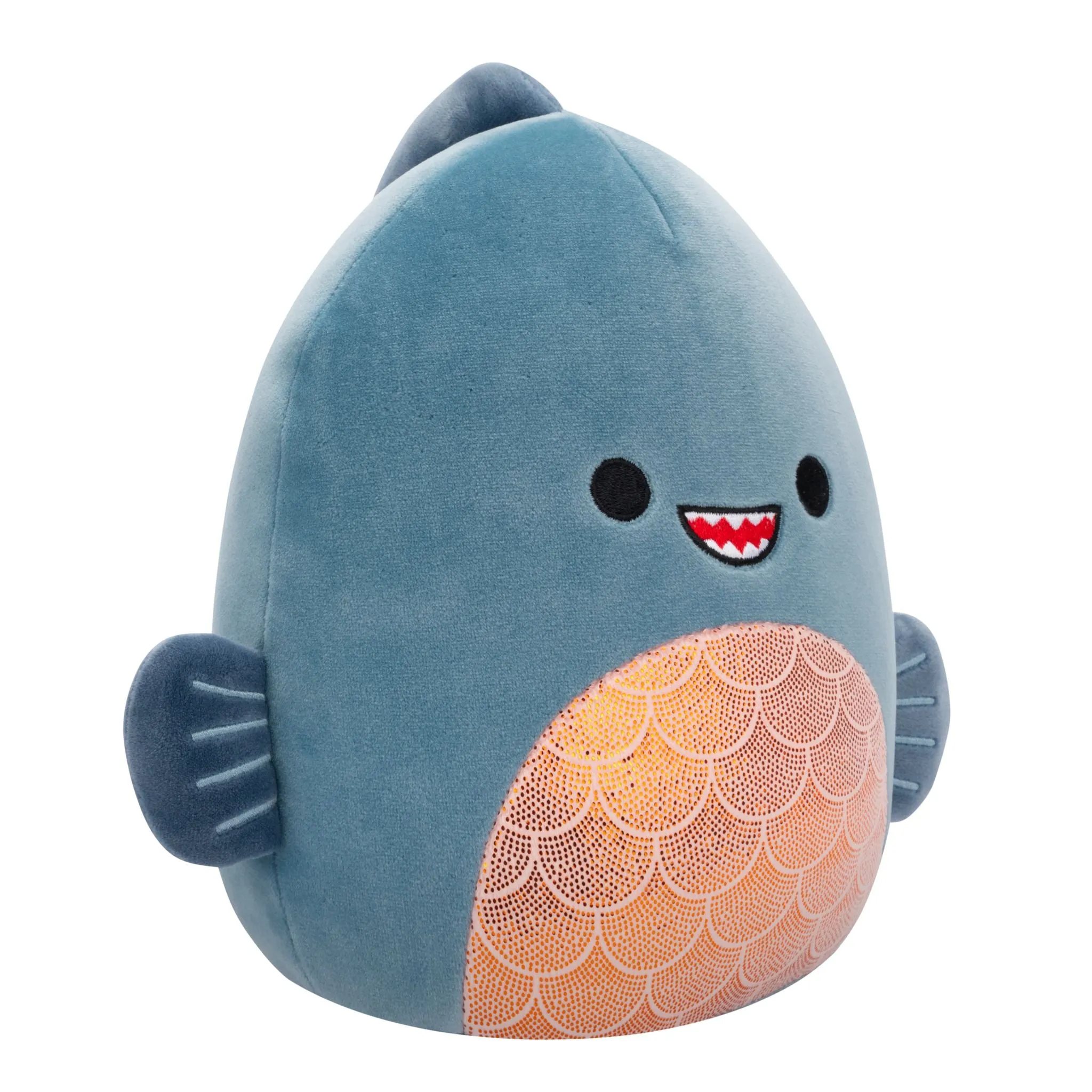 Squishmallows 7.5 Inch Plush S20 Kurtz Dark Grey Teal Piranha