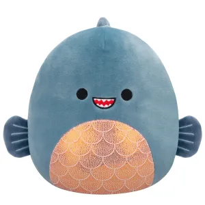 Squishmallows 7.5 Inch Plush S20 Kurtz Dark Grey Teal Piranha