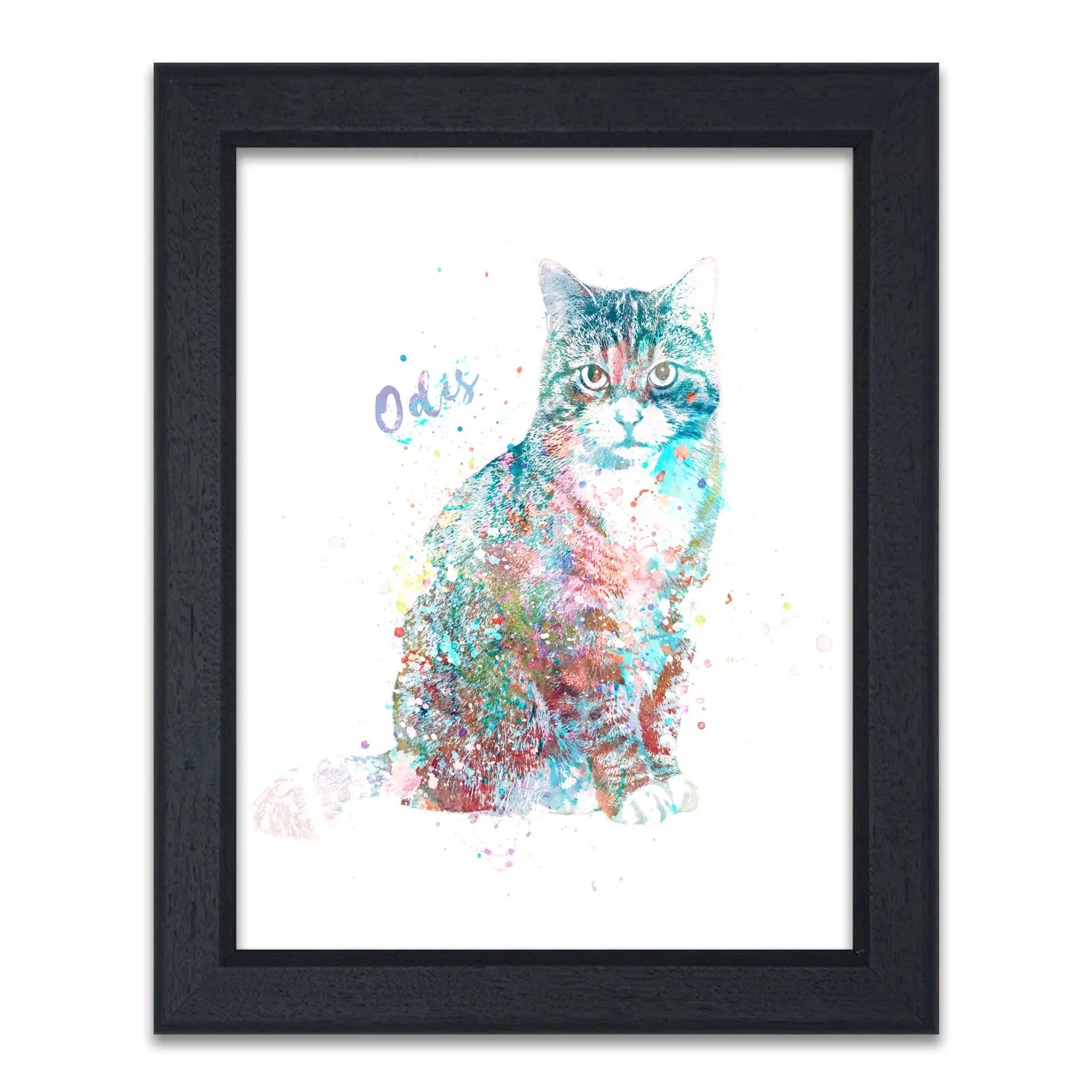 Tabby Cat Watercolor Print