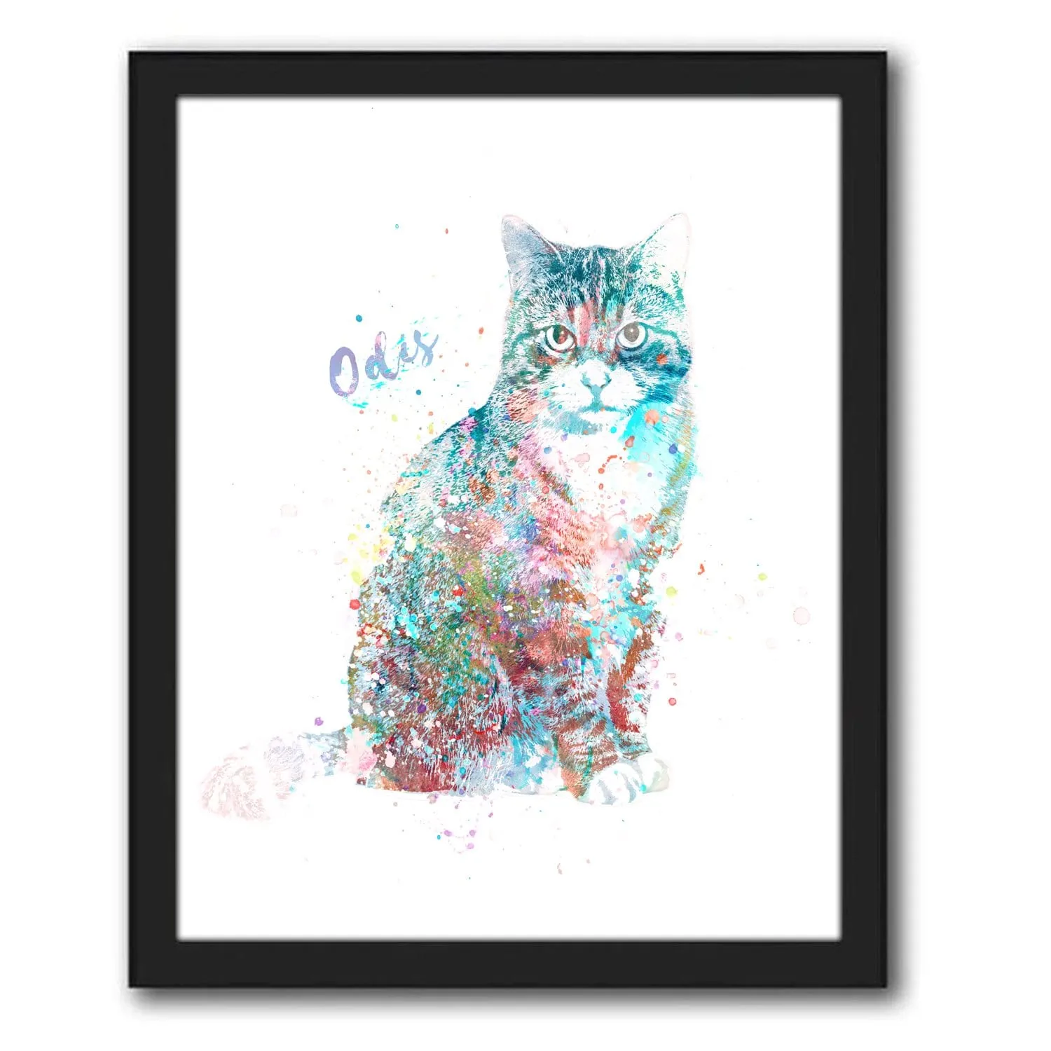 Tabby Cat Watercolor Print