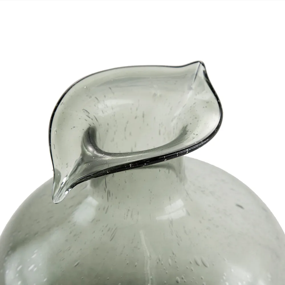 Teardrop Glass Vase Round