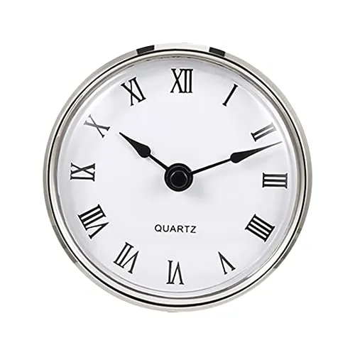 THE STYLE SUTRA 80mm Insert Clock Movement Quartz Battery Fit Up 3 inch Roman Numerals|Clock for Home|Wall Clock|Clock for Wall