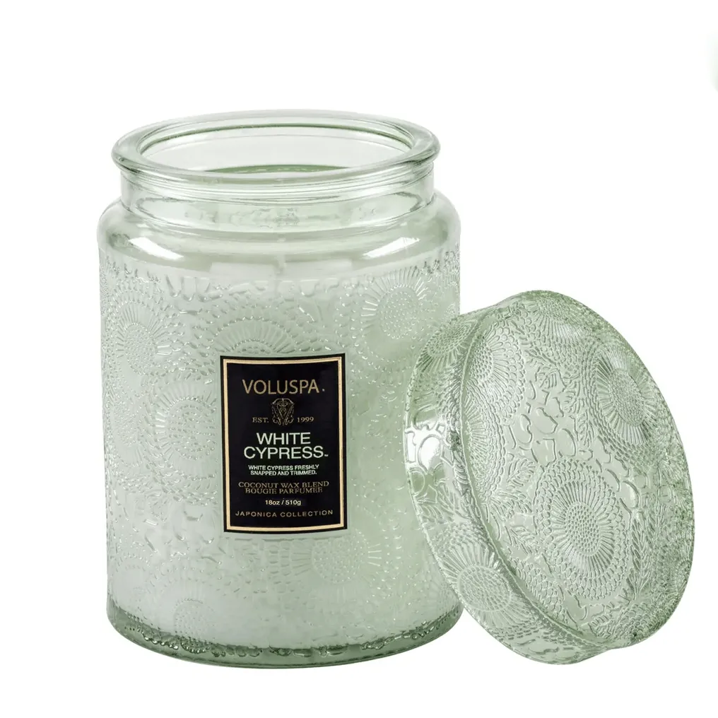 White Cypress 100hr Candle