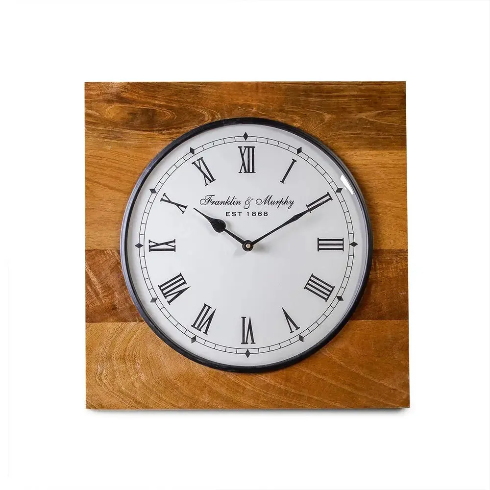 Winwood Vintage 15" Square Wall Clock