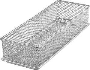 YBM Silver Mesh Organizing Bin 9x3" 1pc