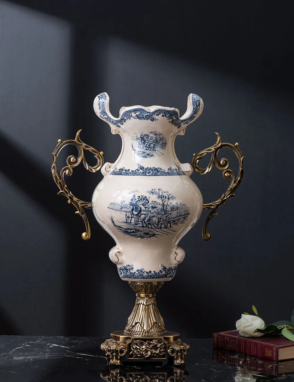 'Yorkshire' Victorian Ornamental Vase